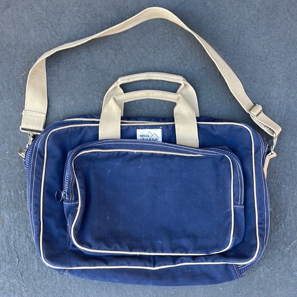 High Sierra Other - Vintage high Sierra messenger duffle bag shoulder travel bag navy